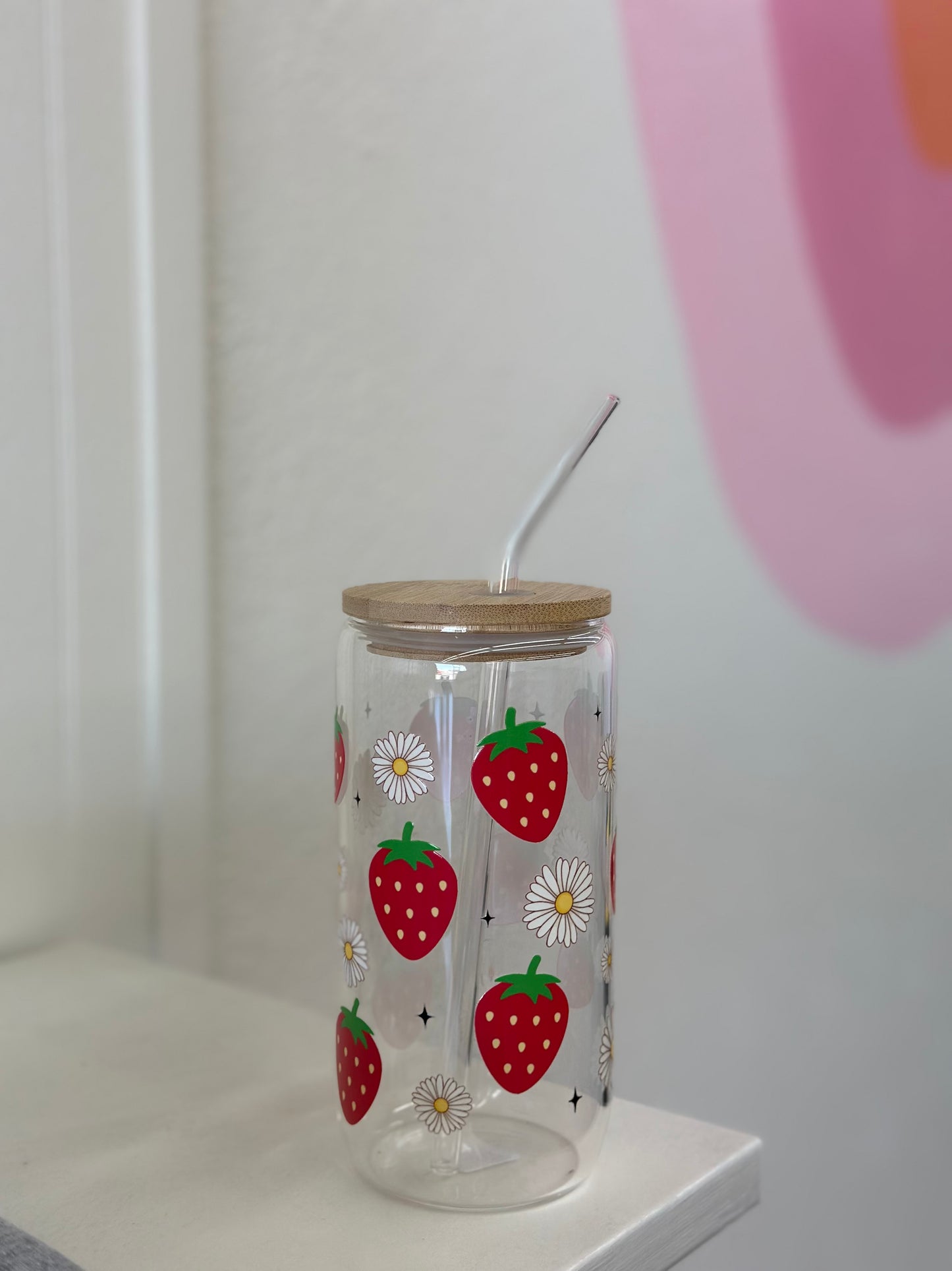 Strawberry Floral Cup