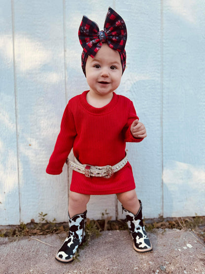 Red Sweater Dress