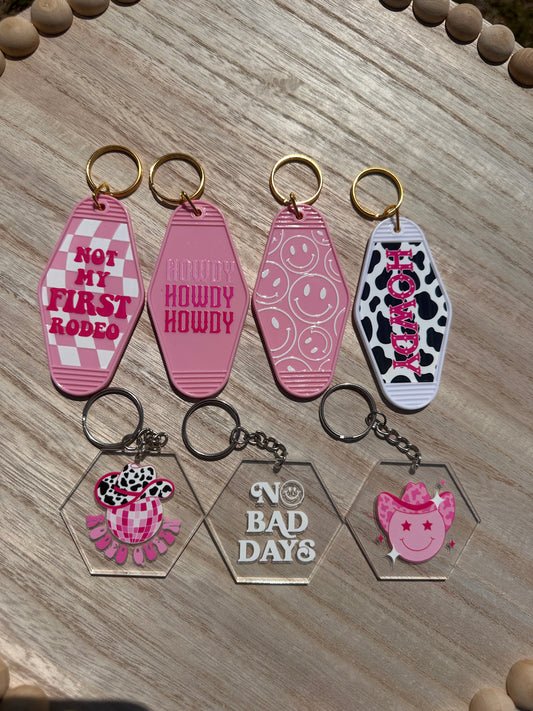 Motel Keychains