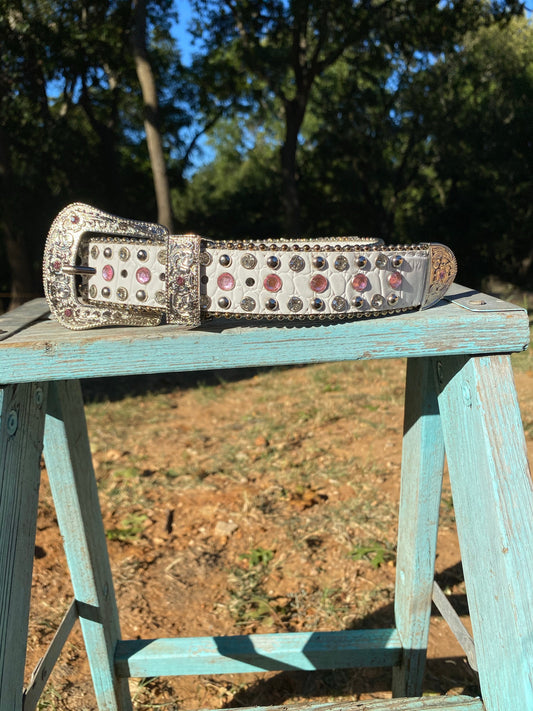 Pink Steerhead Belt