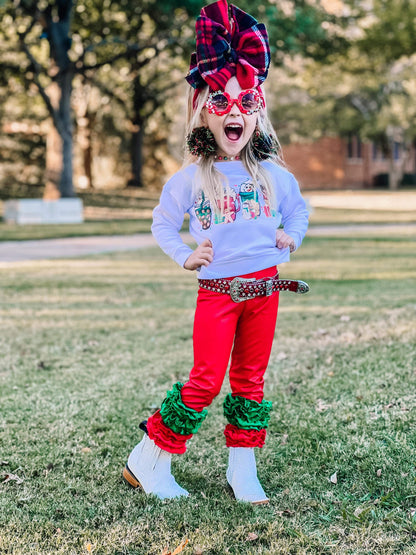 Firecracker Red Glitter Belt