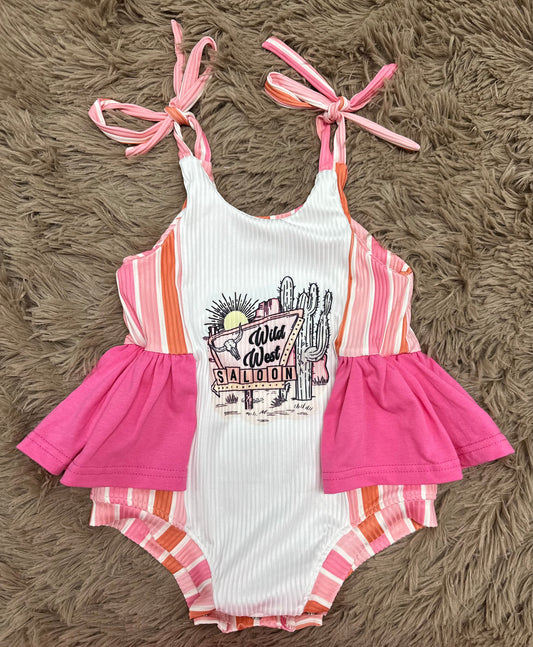 Wild West Saloon Skirted Romper